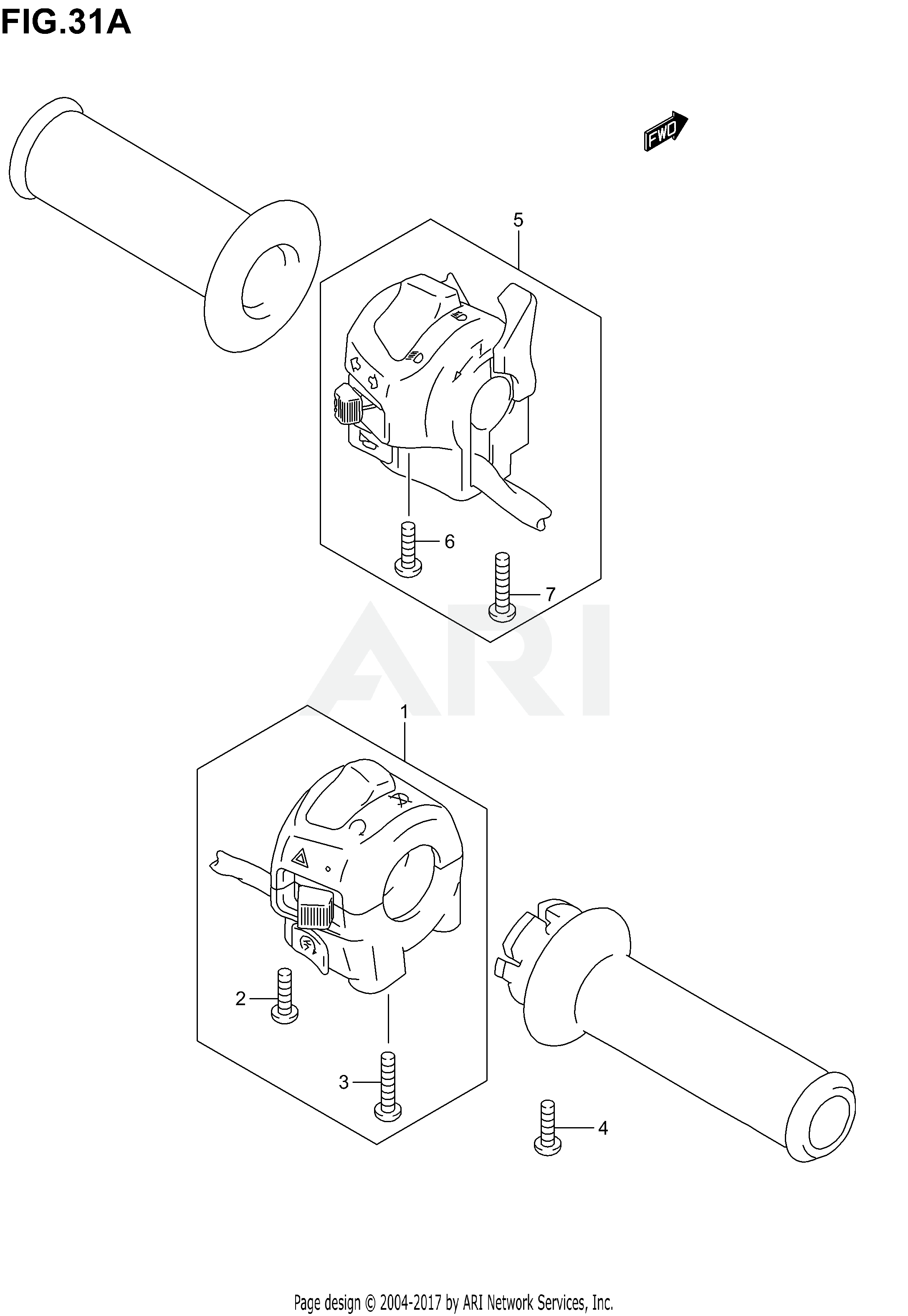 HANDLE SWITCH (MODEL K4/K5)