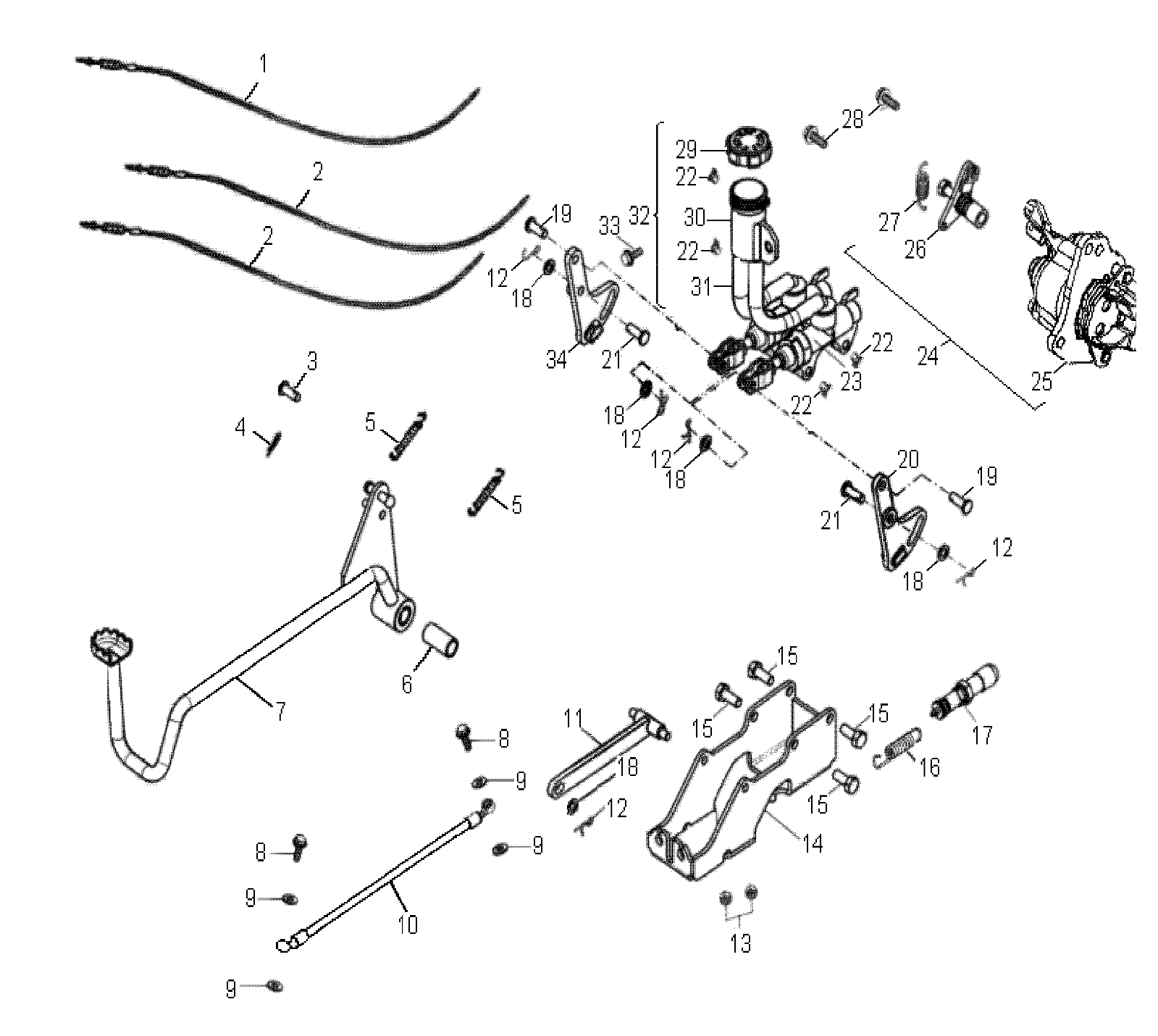 BRAKES, REAR - A09PB20EB (49ATVBRAKERR08PHXQD)