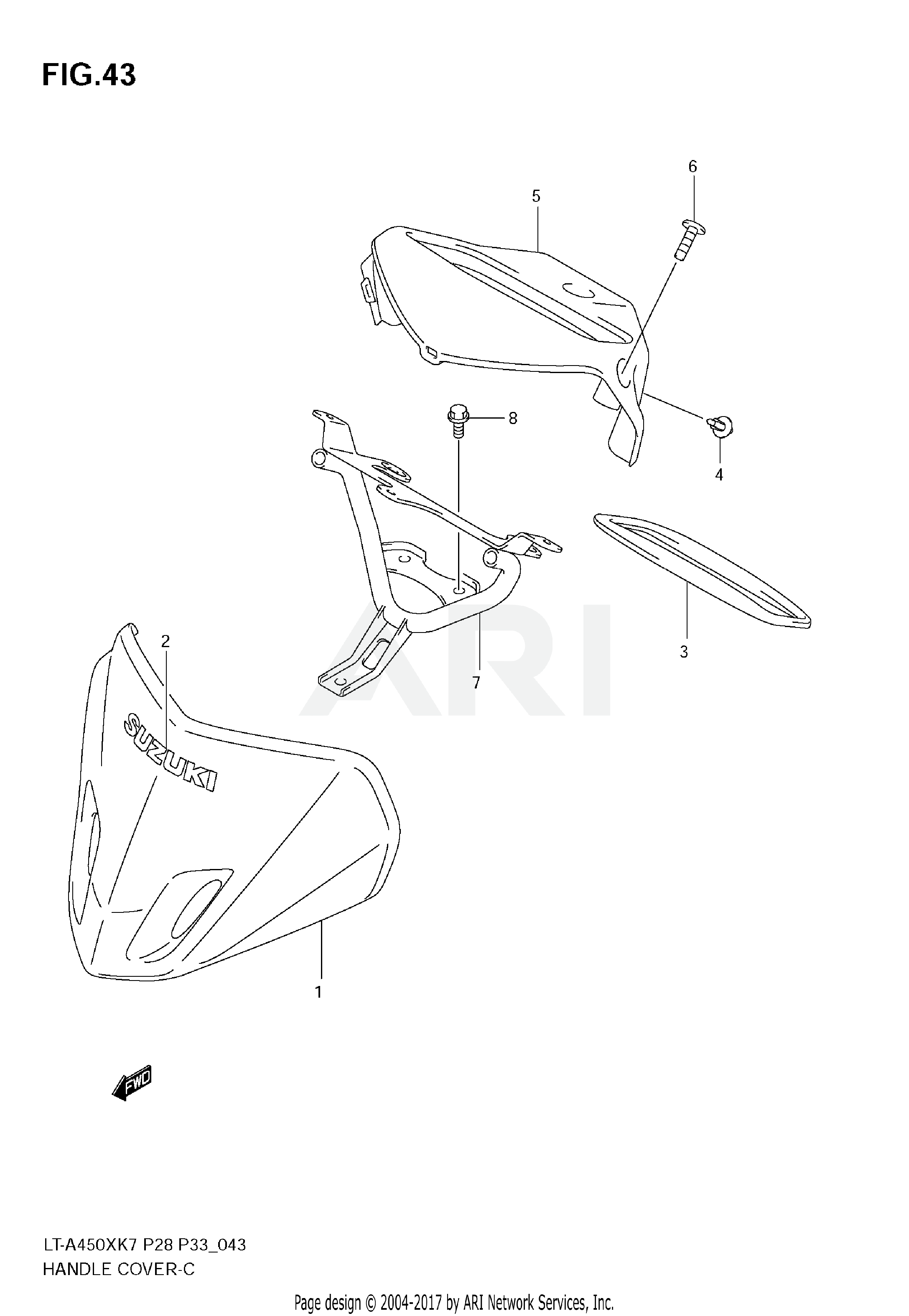 HANDLE COVER (MODEL K7/K8)