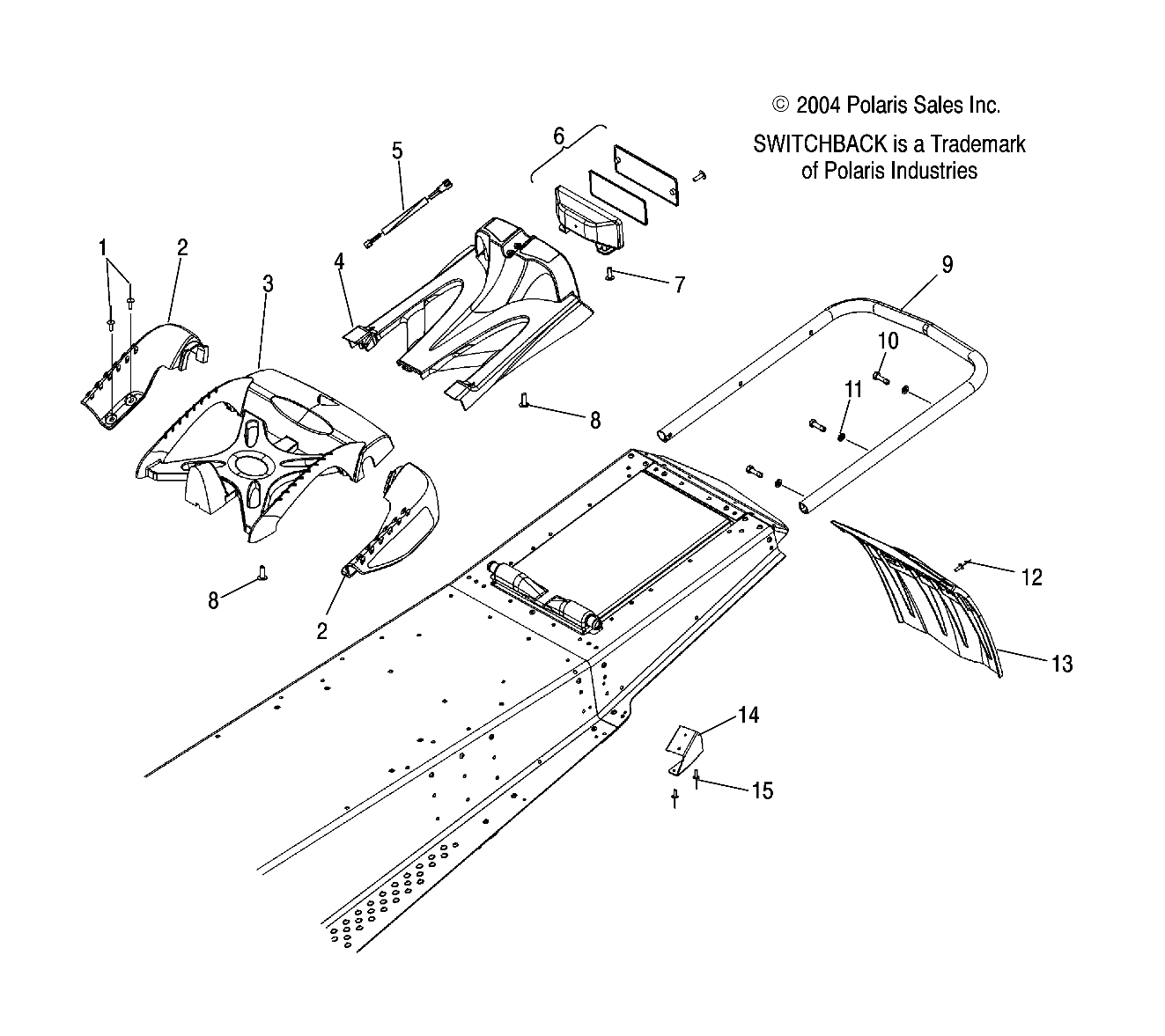 CHASSIS, REAR - S05PS8DS (4999200869920086A04)