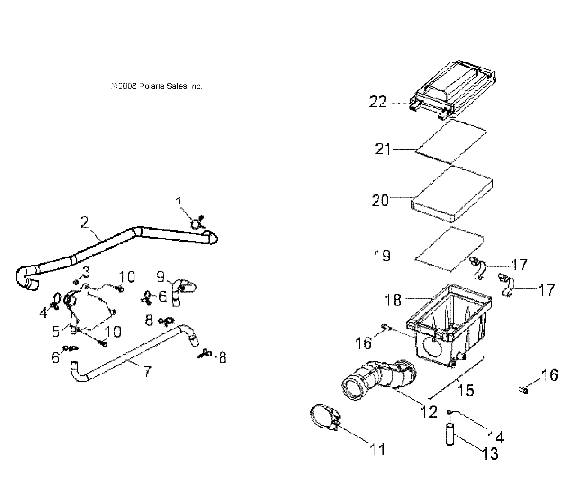 ENGINE, AIR INTAKE SYSTEM - A09KA05AB/AD (49ATVAIRBOX09OUT50)