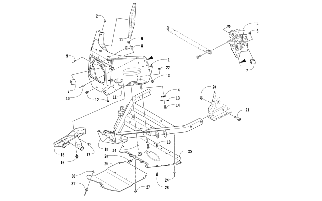 FRONT BUMPER AND FRAME ASSEMBLY