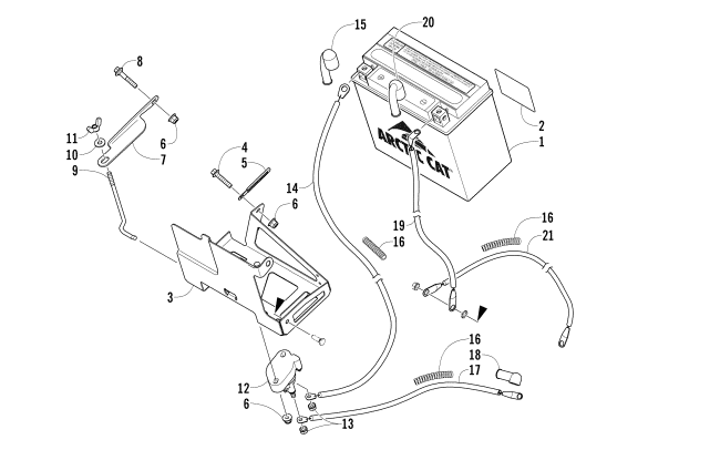 BATTERY AND TRAY ASSEMBLY