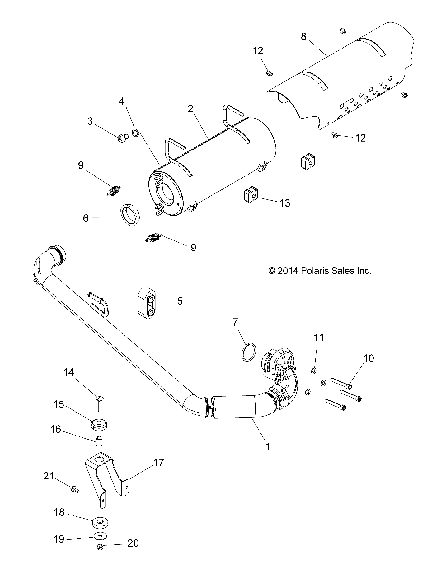 ENGINE, EXHAUST SYSTEM - A16DAH57A1