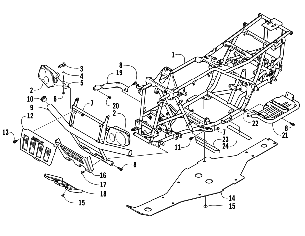 FRAME AND RELATED PARTS