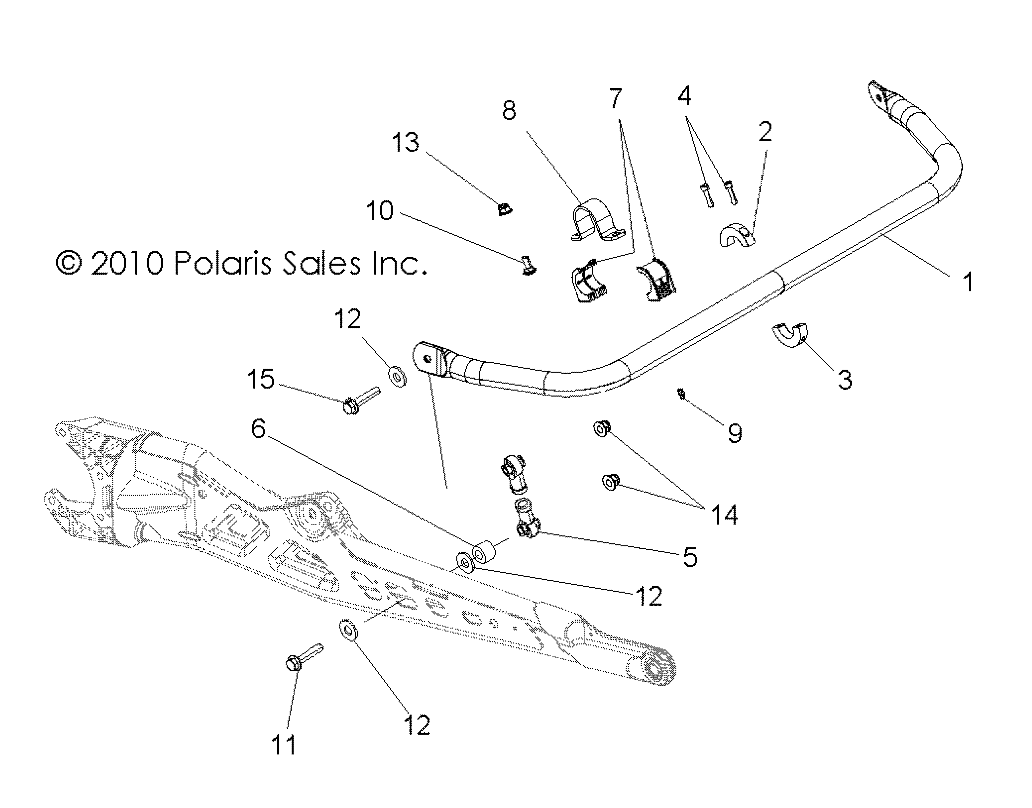 SUSPENSION, TORSION BAR, REAR - R13XT9EAL (49RGRSTABILIZERRR11RZR875)