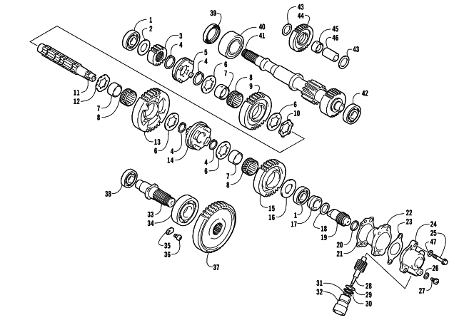 SECONDARY TRANSMISSION ASSEMBLY