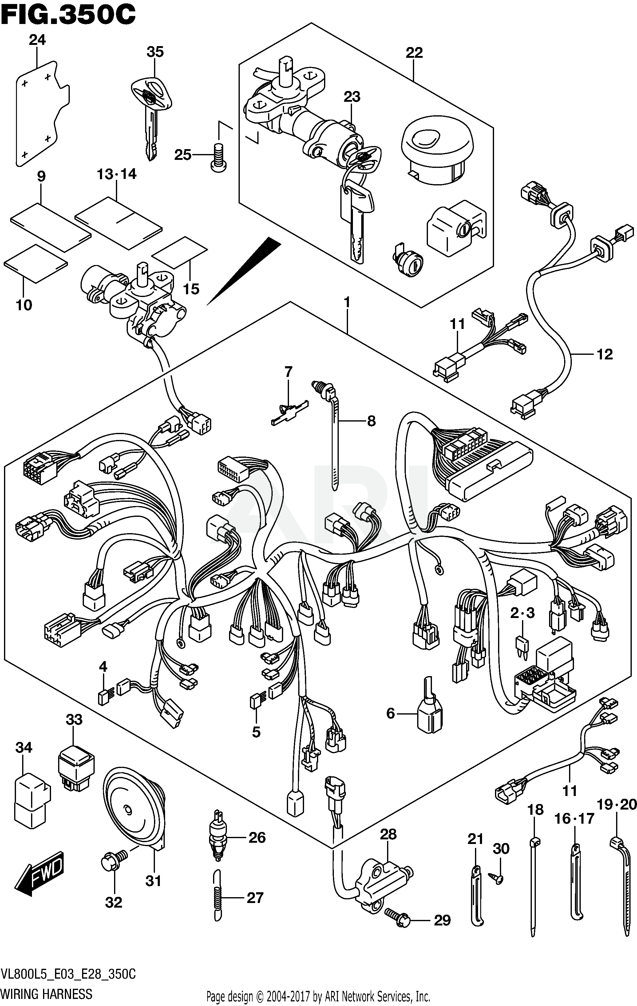 WIRING HARNESS (VL800TL5 E03)