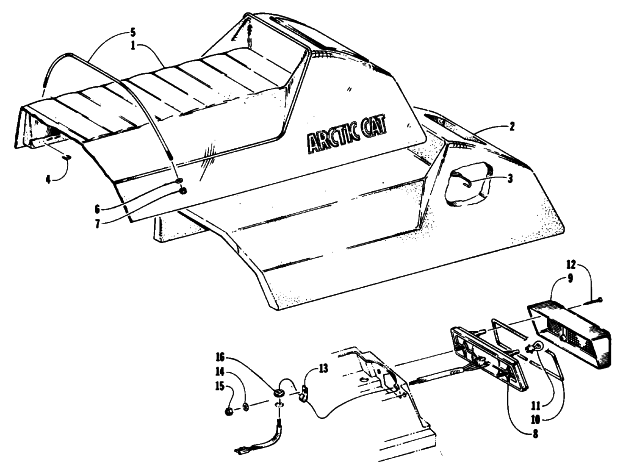 SEAT AND TAILLIGHT ASSEMBLIES