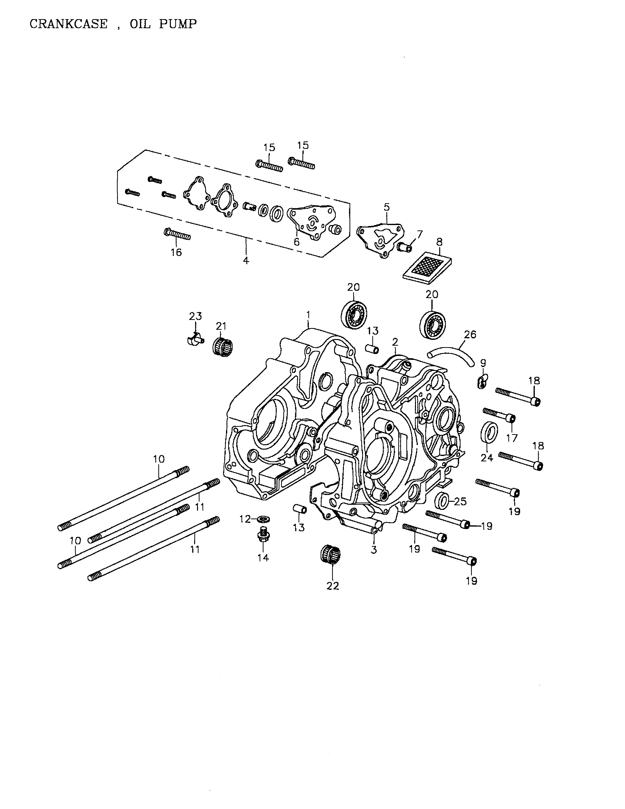 Crankcase, Oil Pump