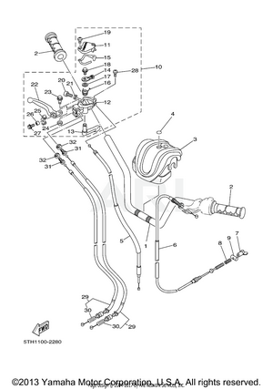 STEERING HANDLE CABLE