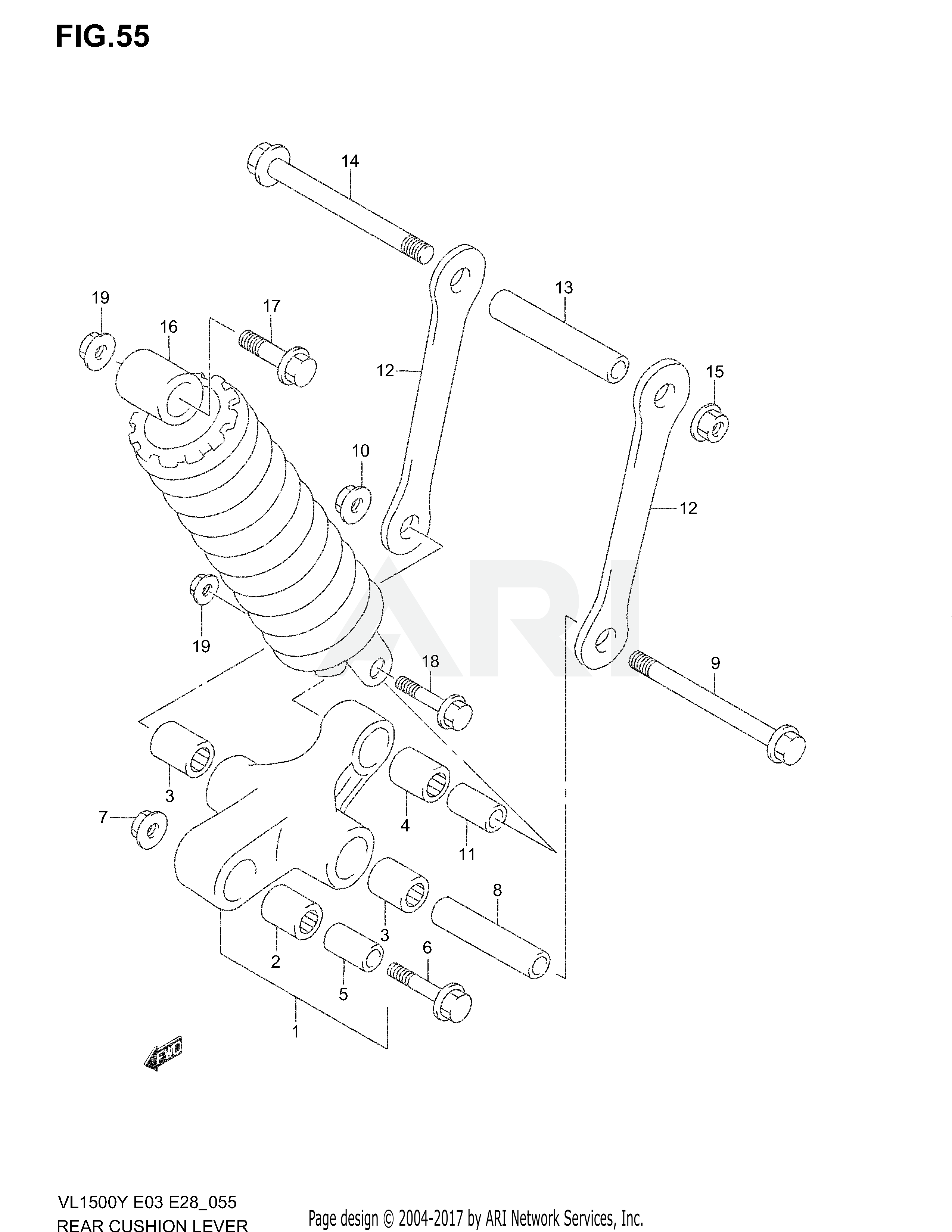 REAR CUSHION LEVER