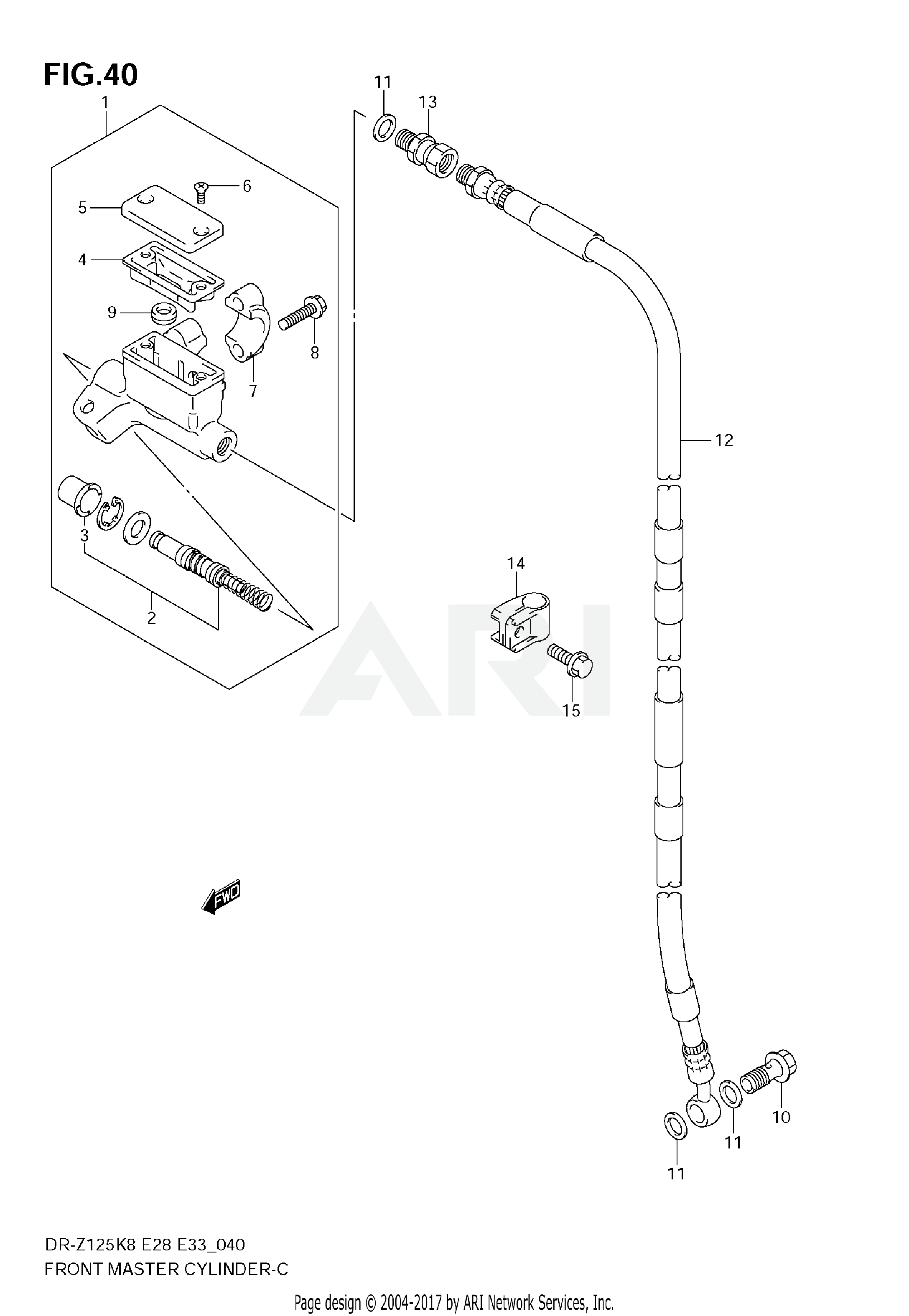 FRONT MASTER CYLINDER (DR-Z125L)