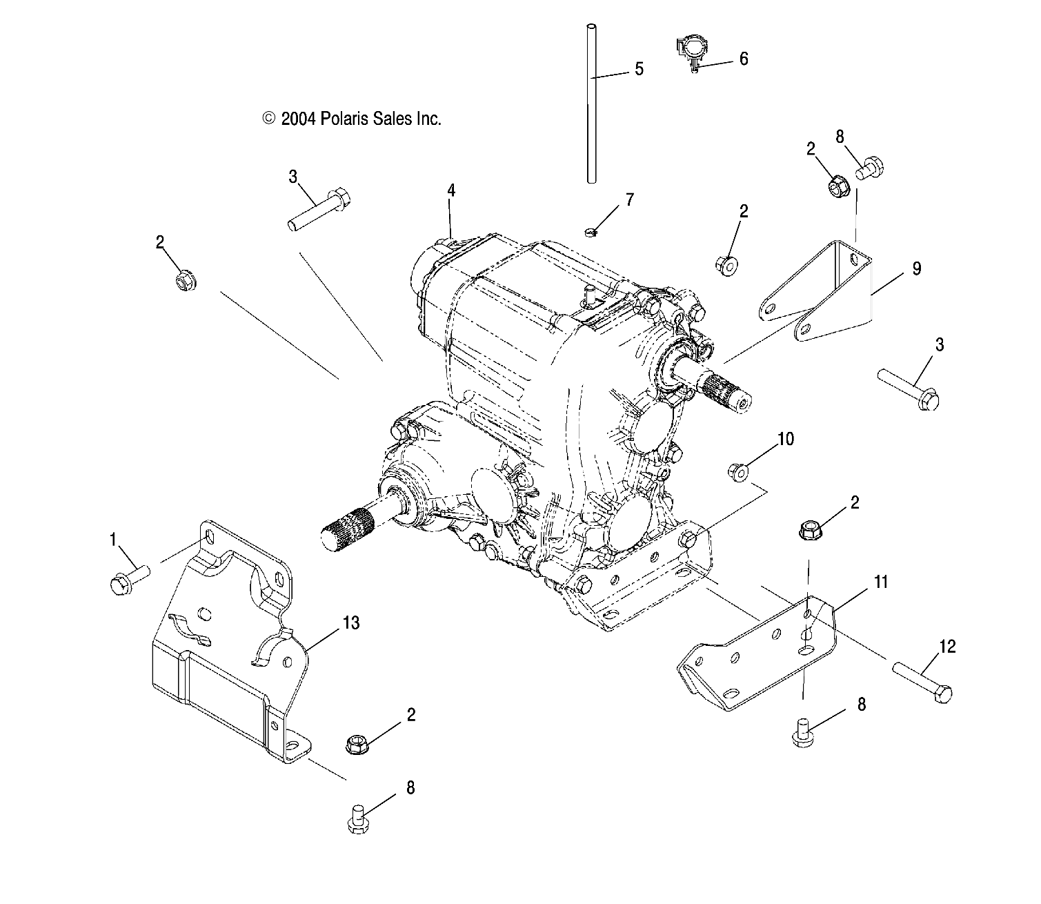 TRANSMISSION MOUNTING - R05RD68AA/AB (4998269826B05)