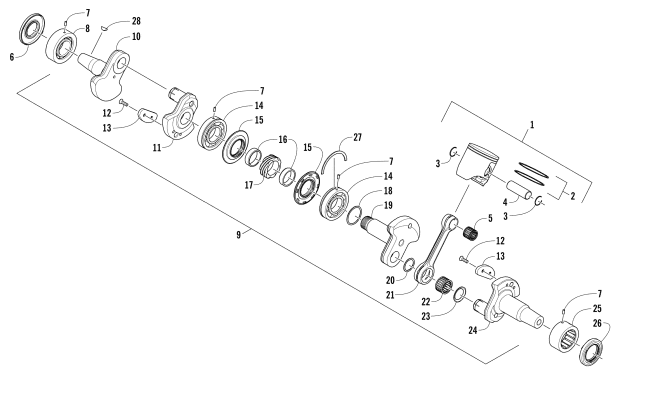 PISTON AND CRANKSHAFT