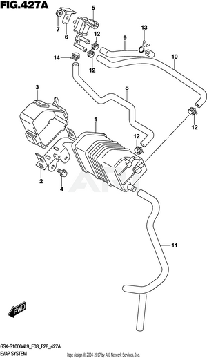 EVAP SYSTEM (GSX-S1000AL9 E33)