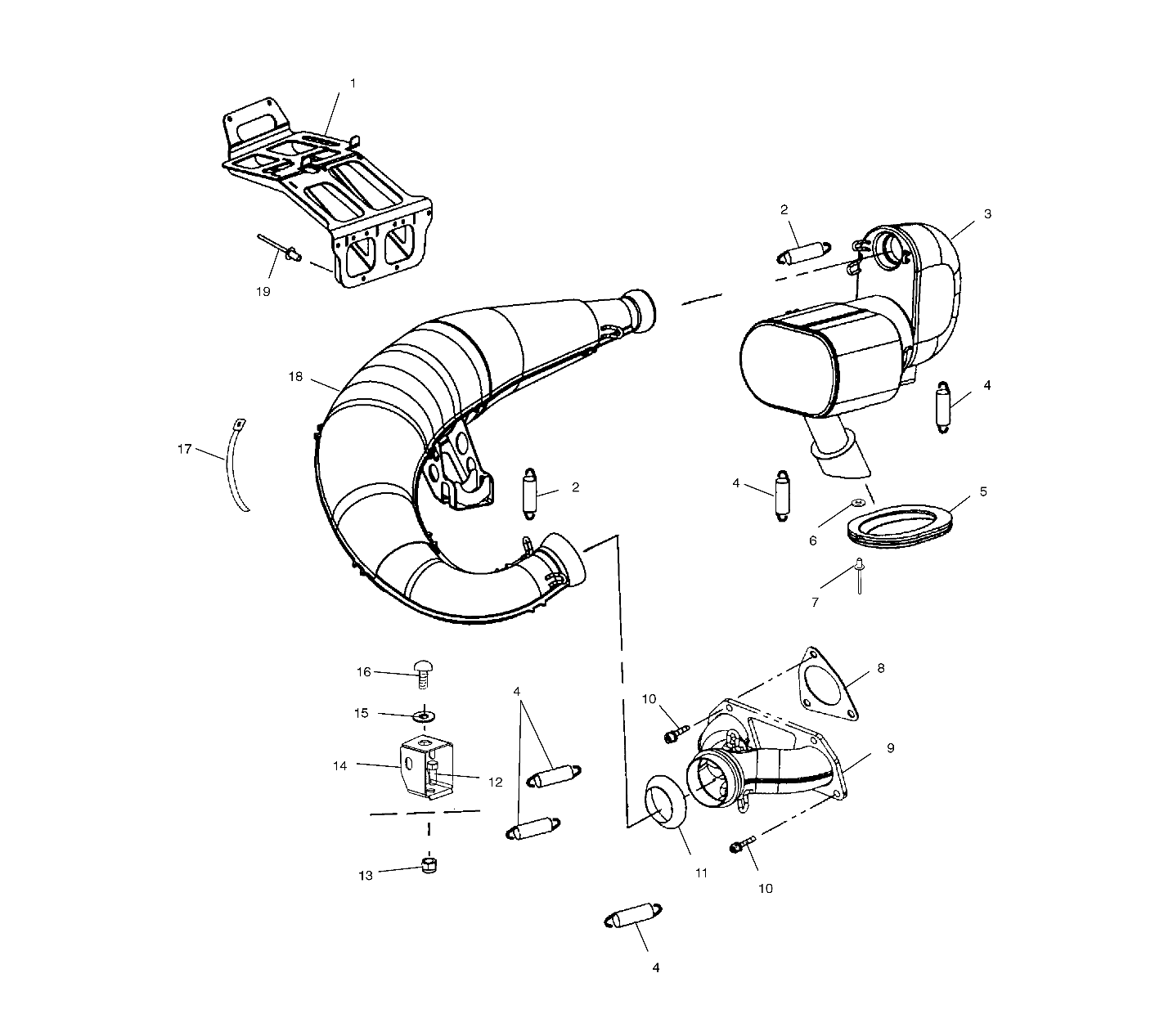 EXHAUST - S02NP7CS/S02NE7CS (4973447344D02)