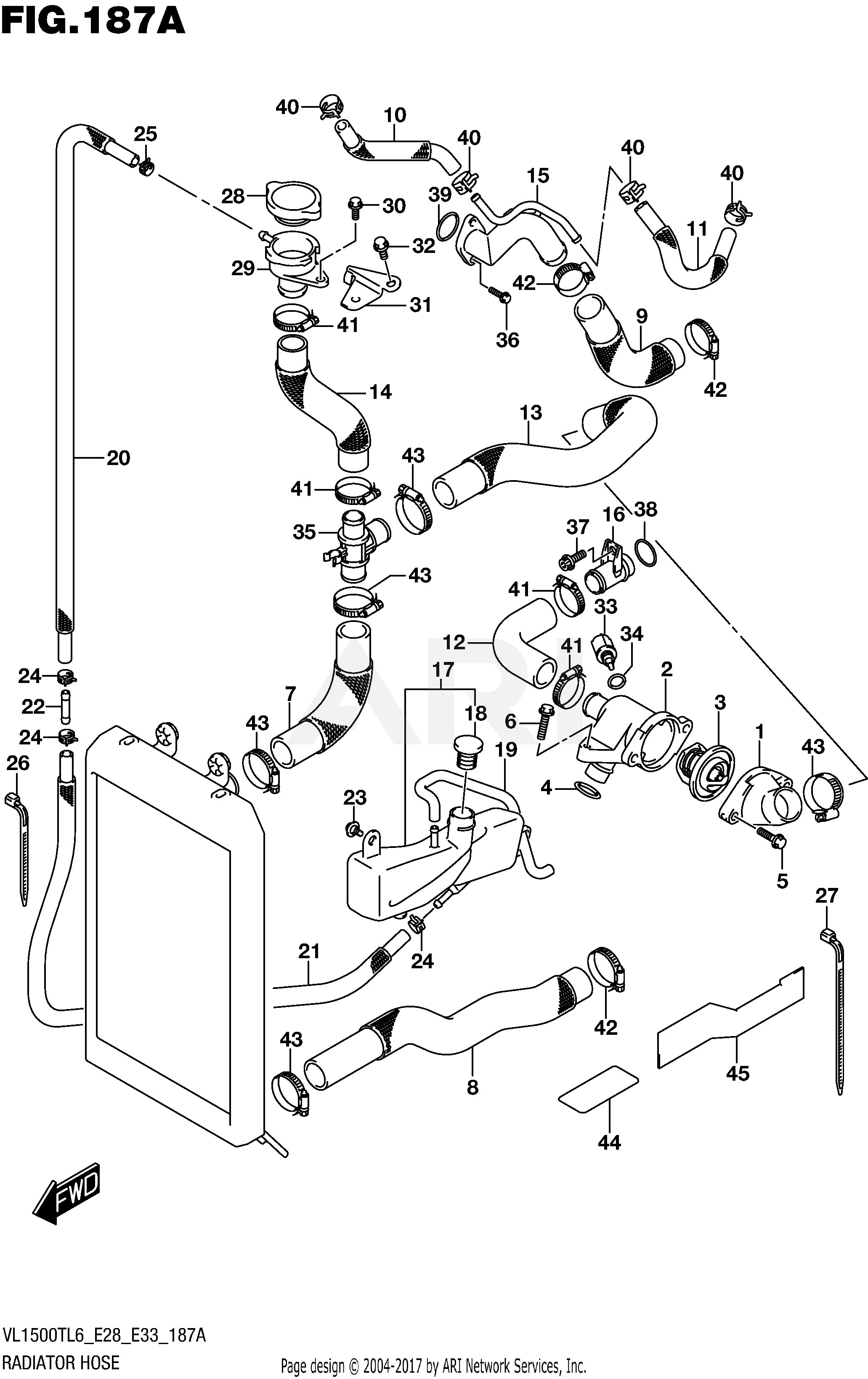 RADIATOR HOSE (VL1500TL6 E28)