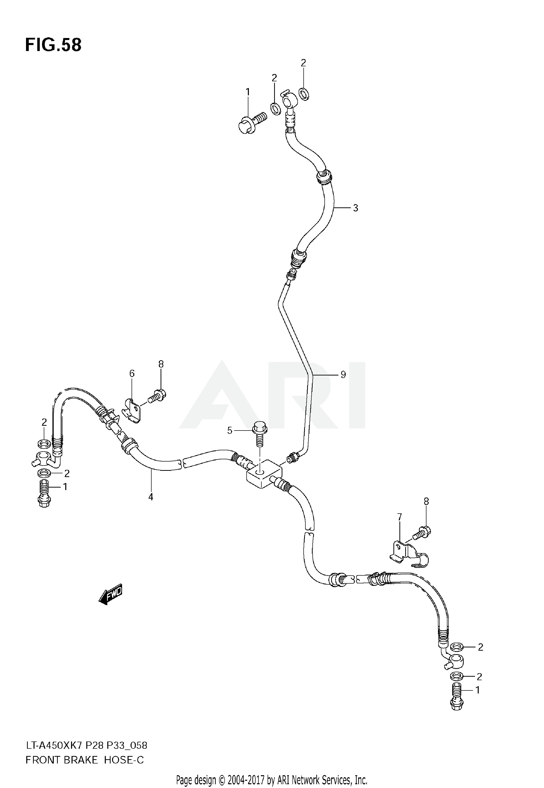 FRONT BRAKE HOSE