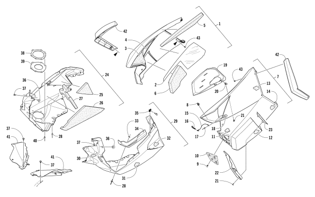 SKID PLATE AND SIDE PANEL ASSEMBLY