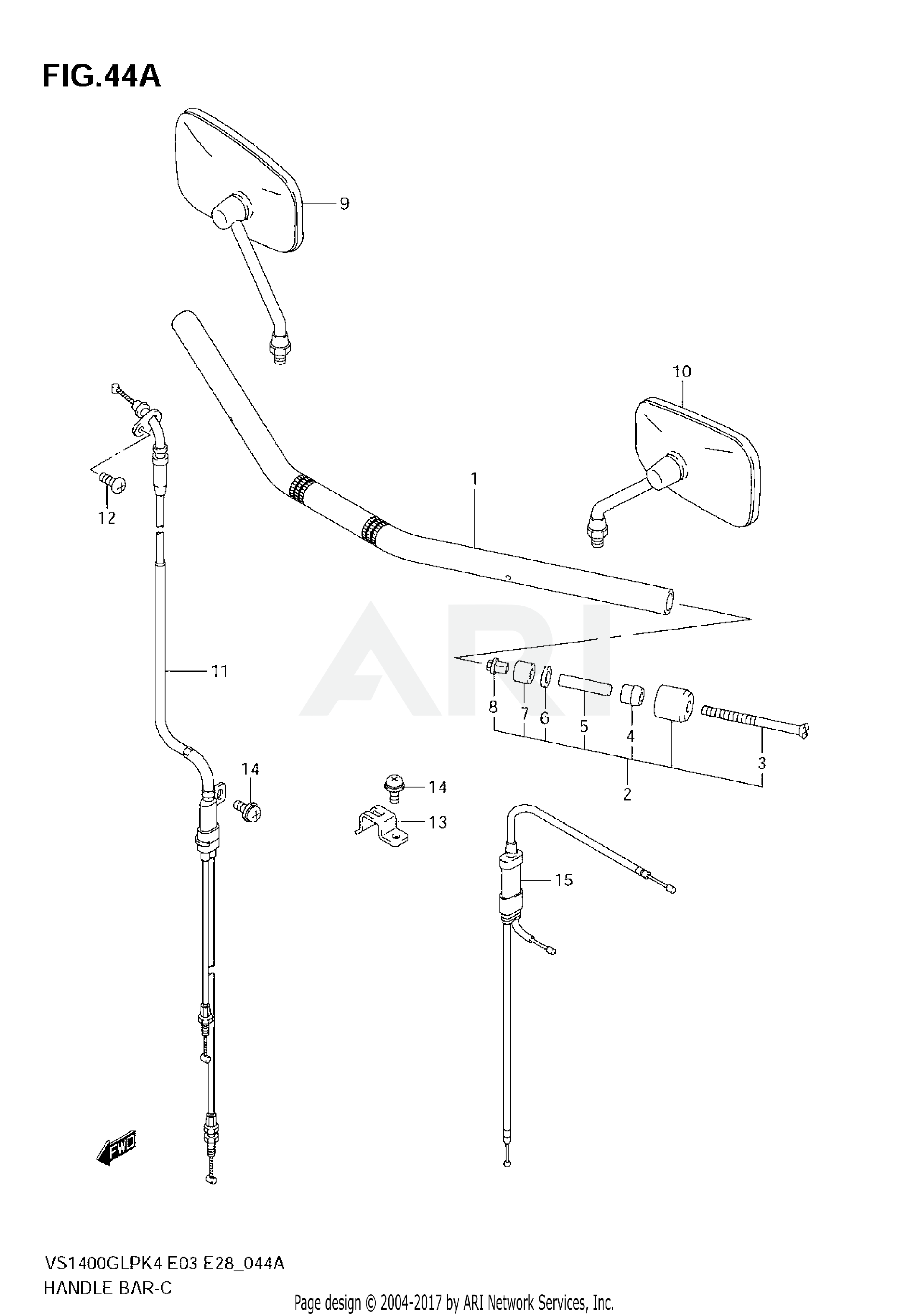 HANDLEBAR (MODEL K5/K6/K7/K8)