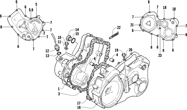 CRANKCASE COVER ASSEMBLY