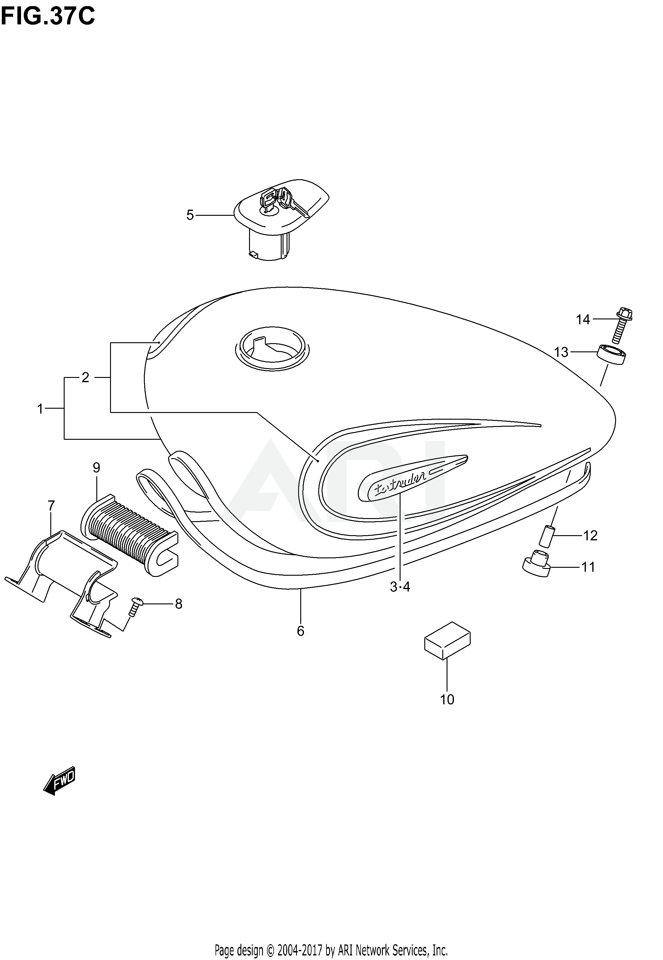 FUEL TANK (MODEL K4)