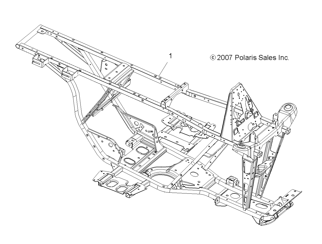 CHASSIS, FRAME - A09BG50AA (49ATVFRAME08SCRAM)