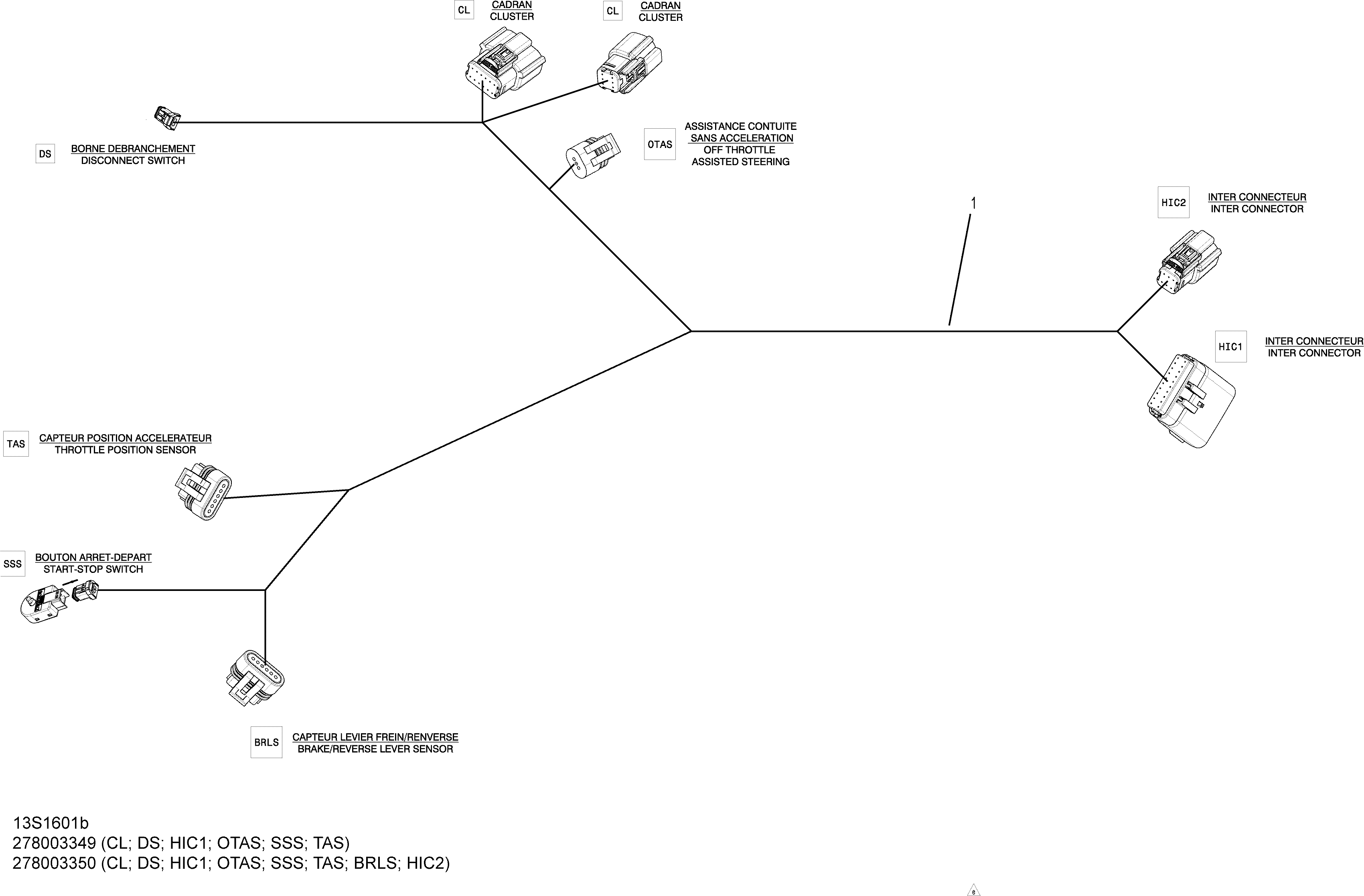 Electrical Harness - Steering, Base iBR