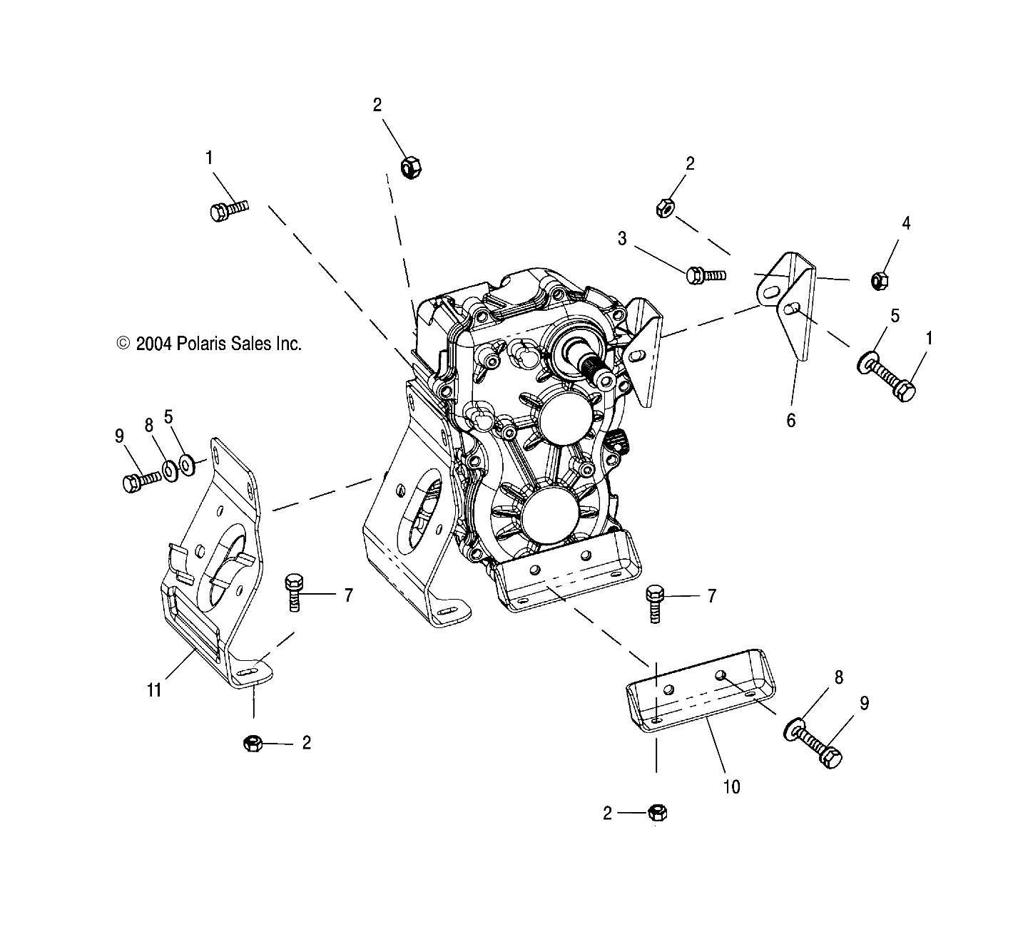 TRANSMISSION MOUNTING - A03CD50FB (4994889488C09)