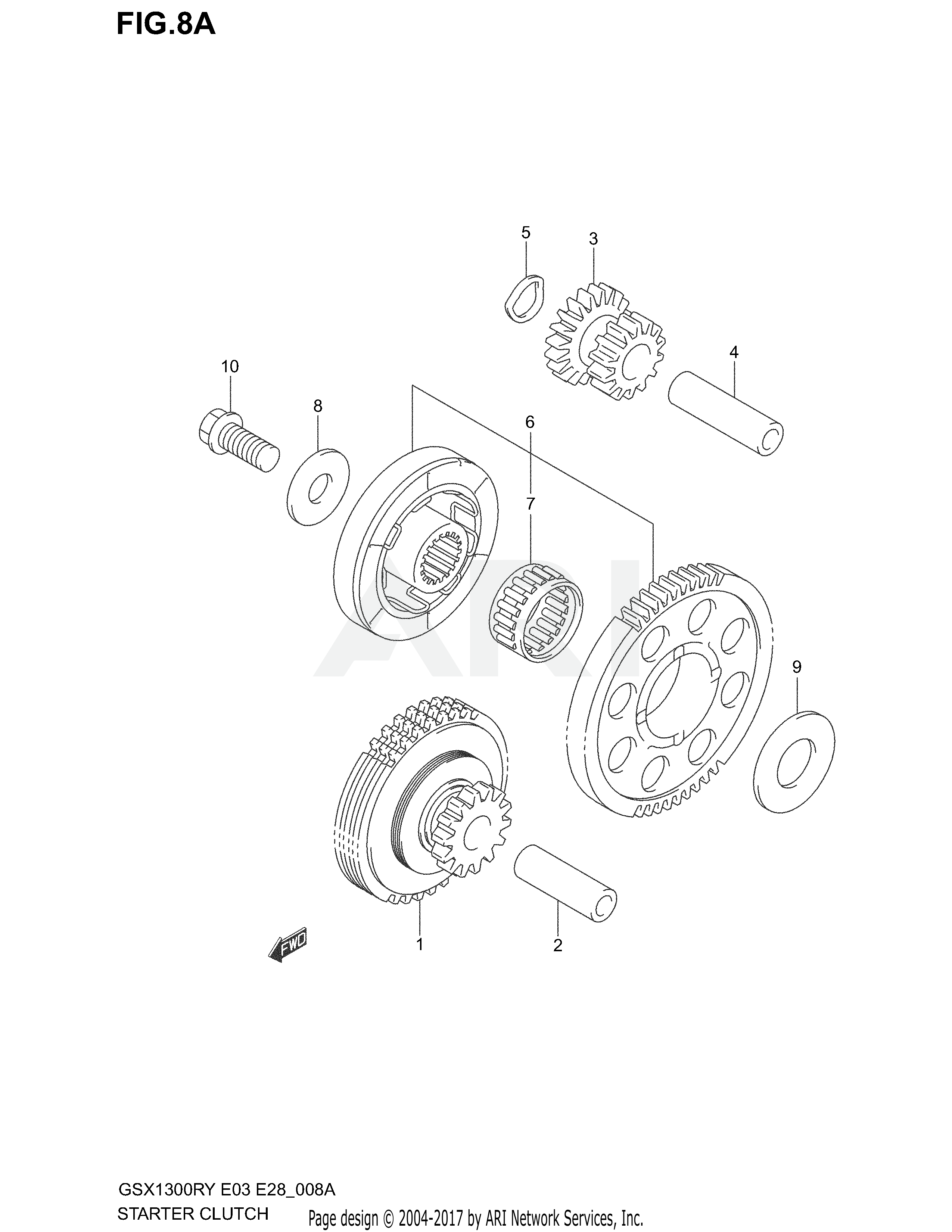 STARTER CLUTCH (MODEL K3)