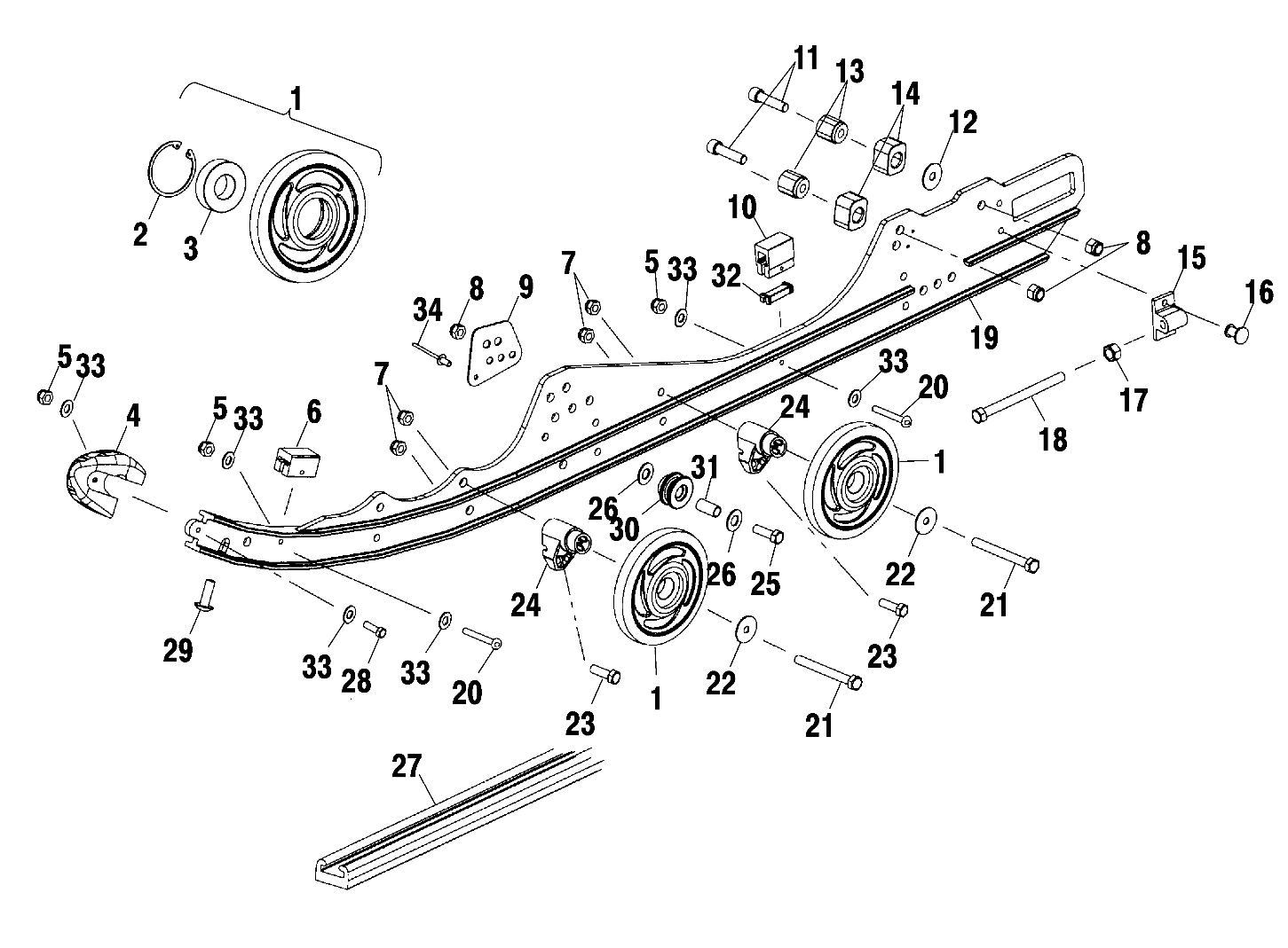 RAIL MOUNTING (SUSPENSION) - S01NP7CS (4972187218B006)