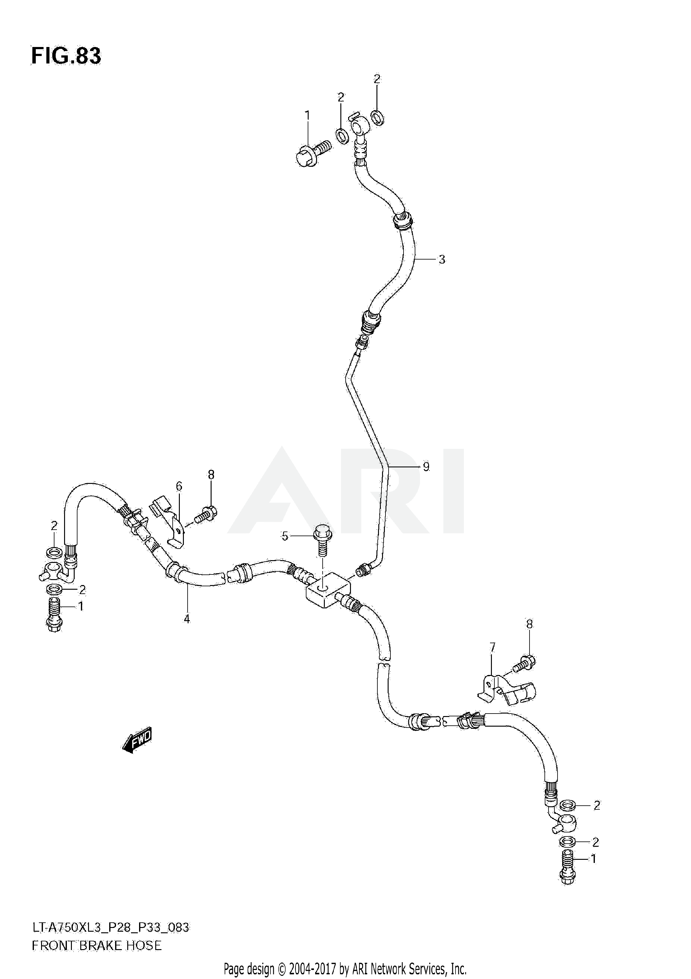 FRONT BRAKE HOSE