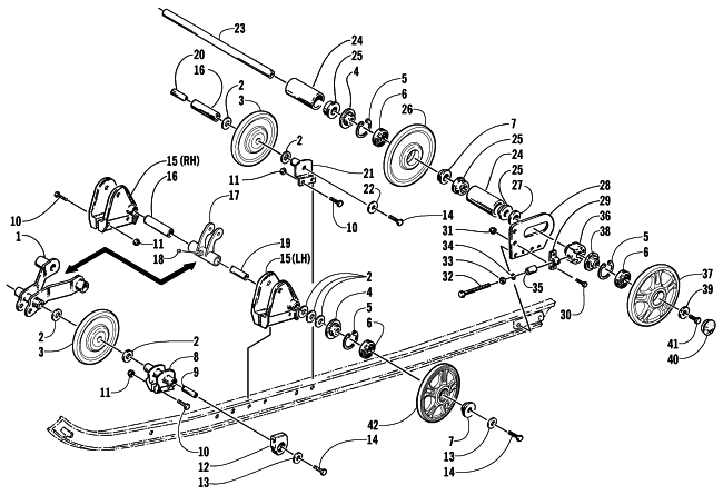 IDLER WHEEL ASSEMBLY (ESR/International)