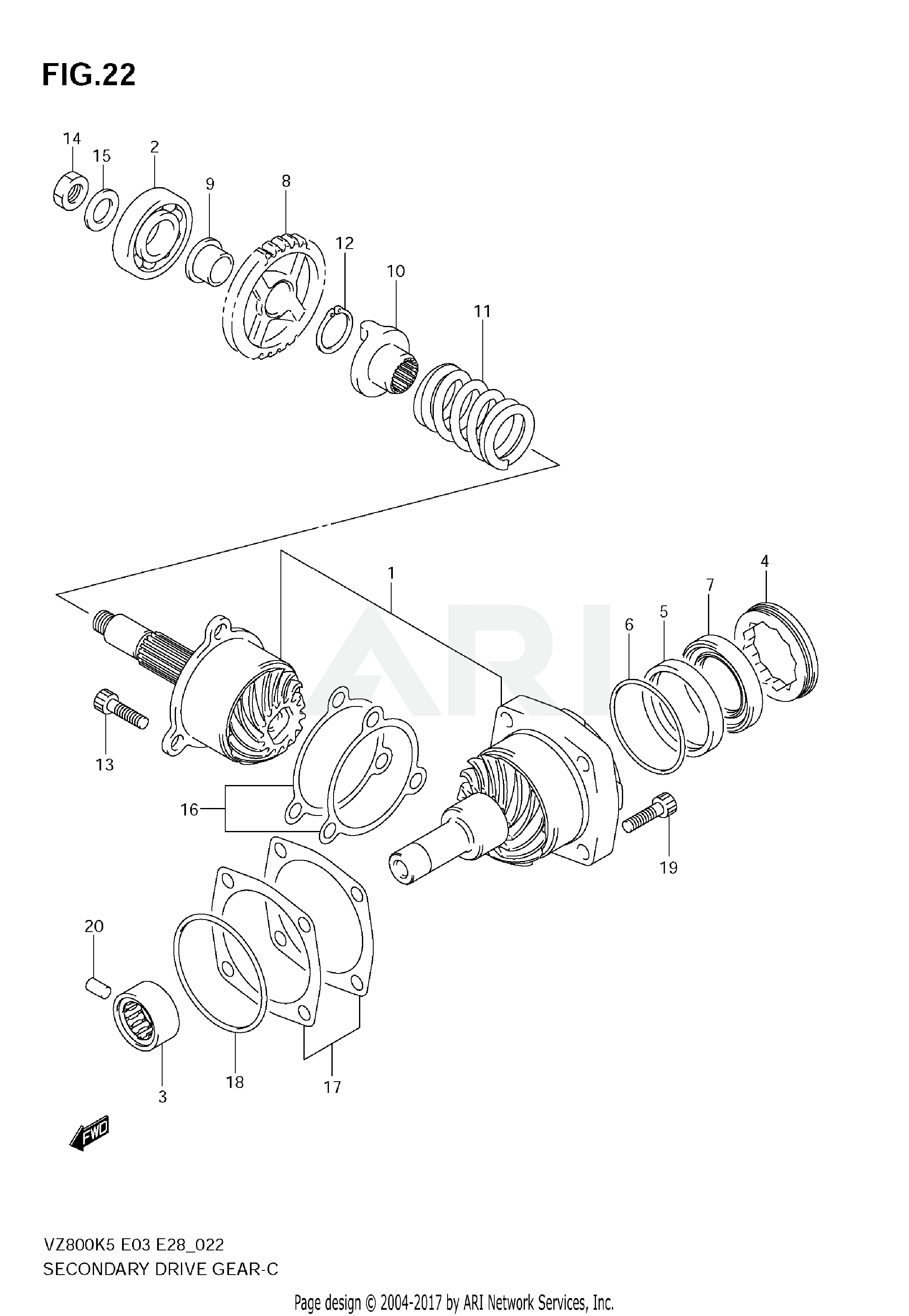 SECONDARY DRIVE GEAR