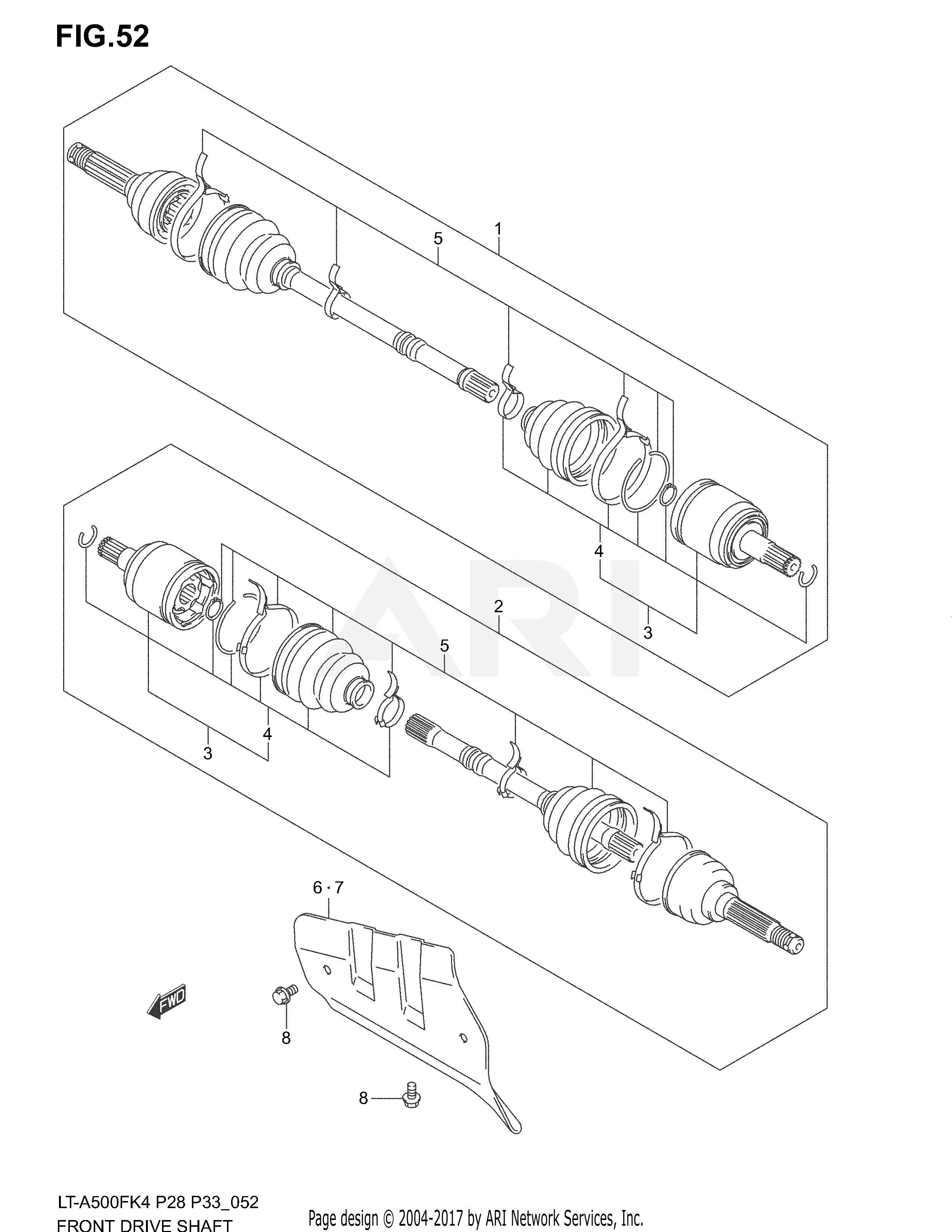 FRONT DRIVE SHAFT