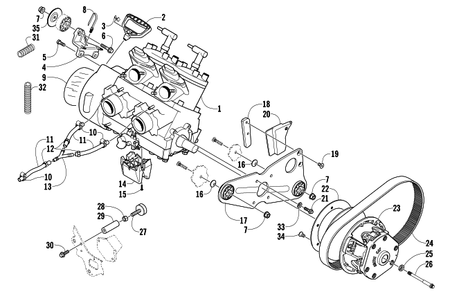 ENGINE AND RELATED PARTS