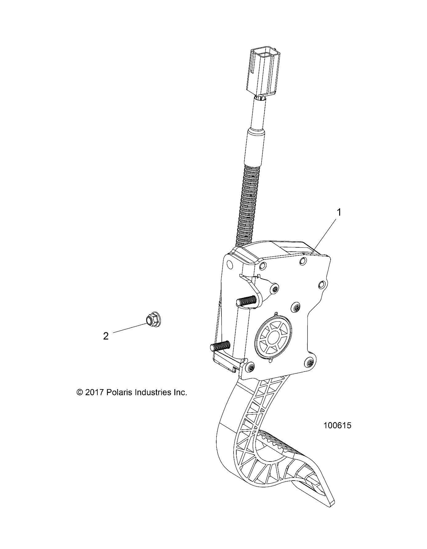 ENGINE, THROTTLE PEDAL - A19DBA50A5 (100615)