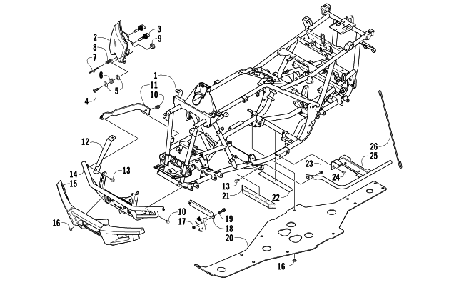 FRAME AND RELATED PARTS