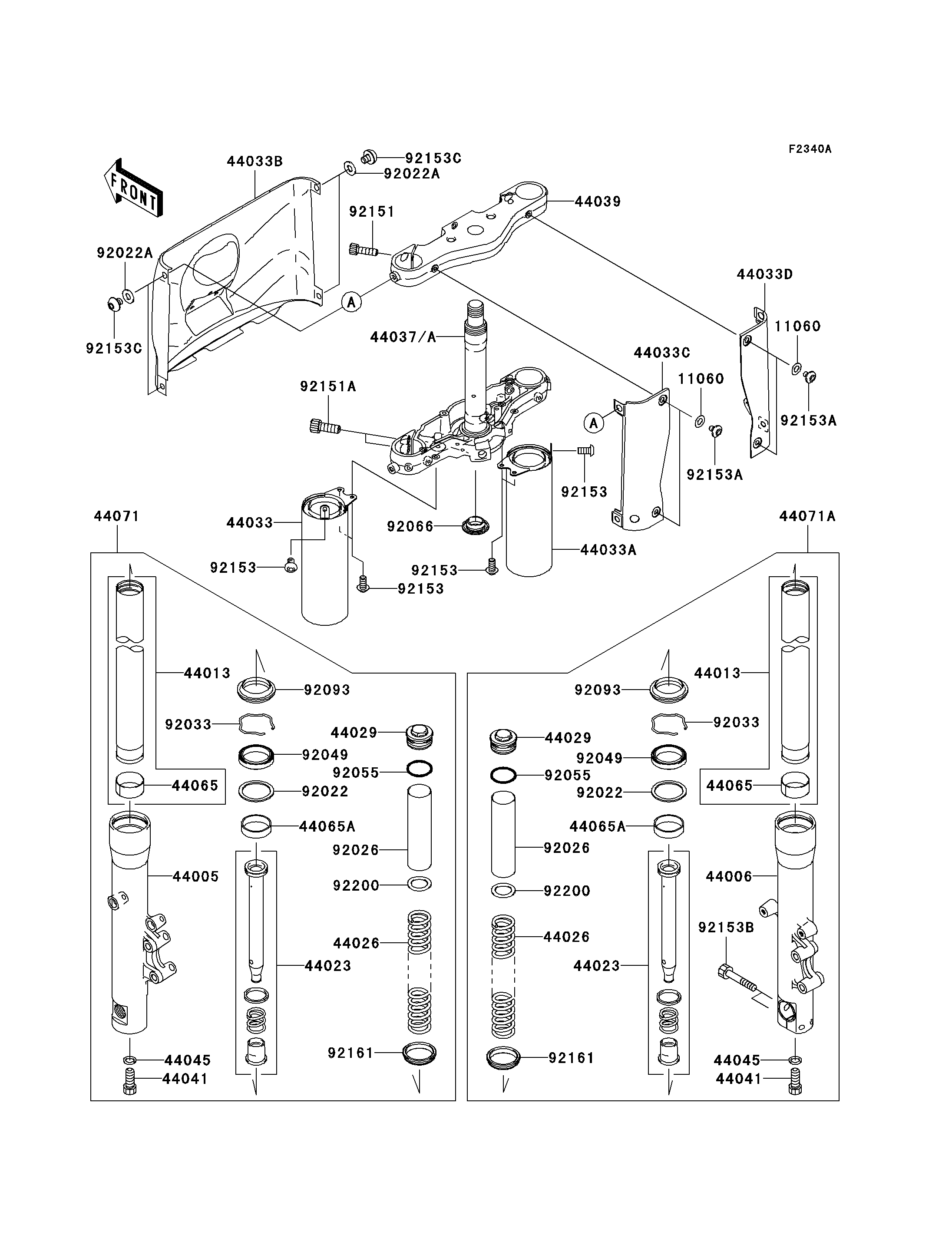 Front Fork(A7F/A7FA/A8F/A8FA)