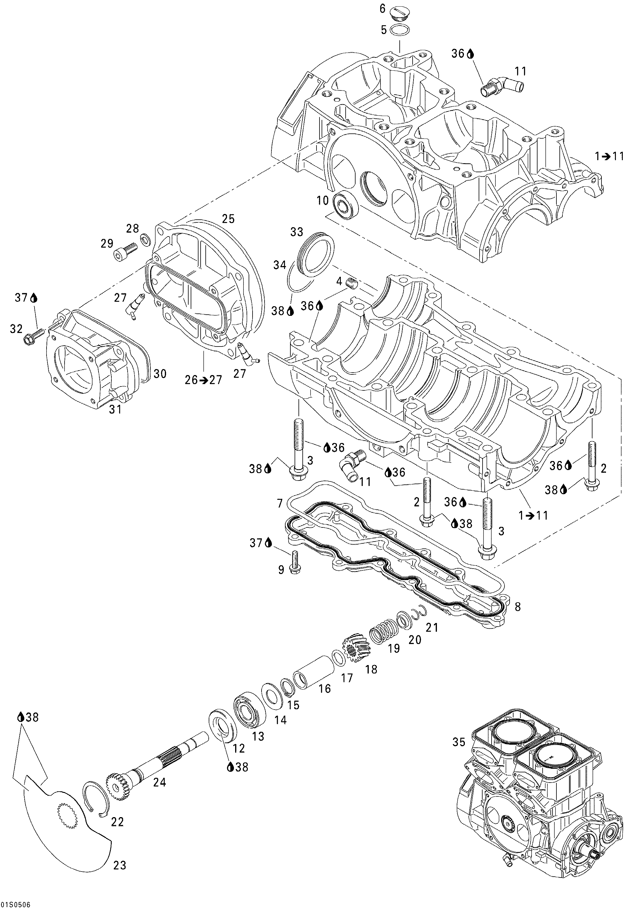 Crankcase And Rotary Valve