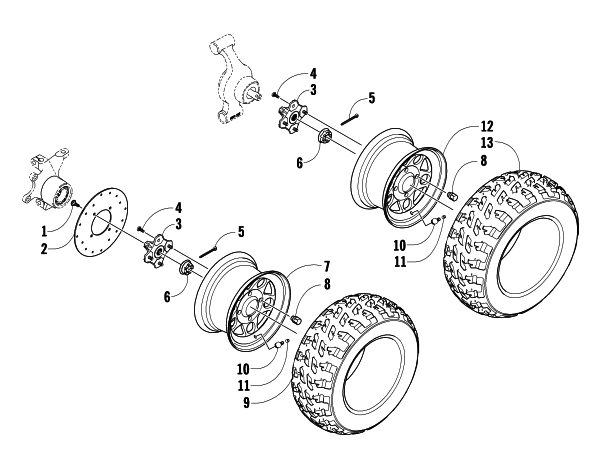 WHEEL AND TIRE ASSEMBLY