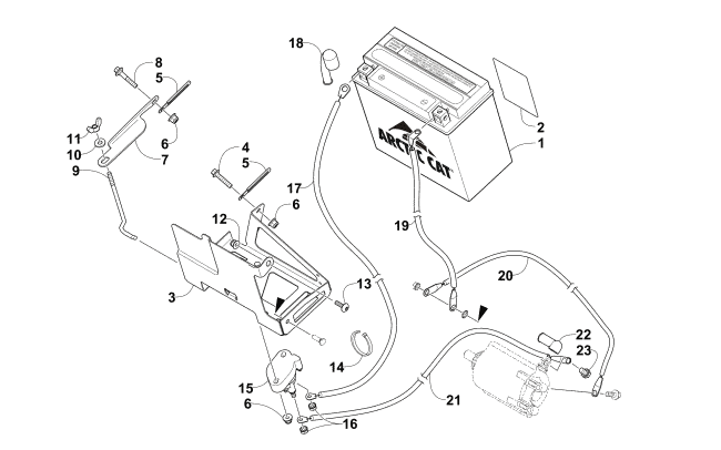 BATTERY AND TRAY ASSEMBLY