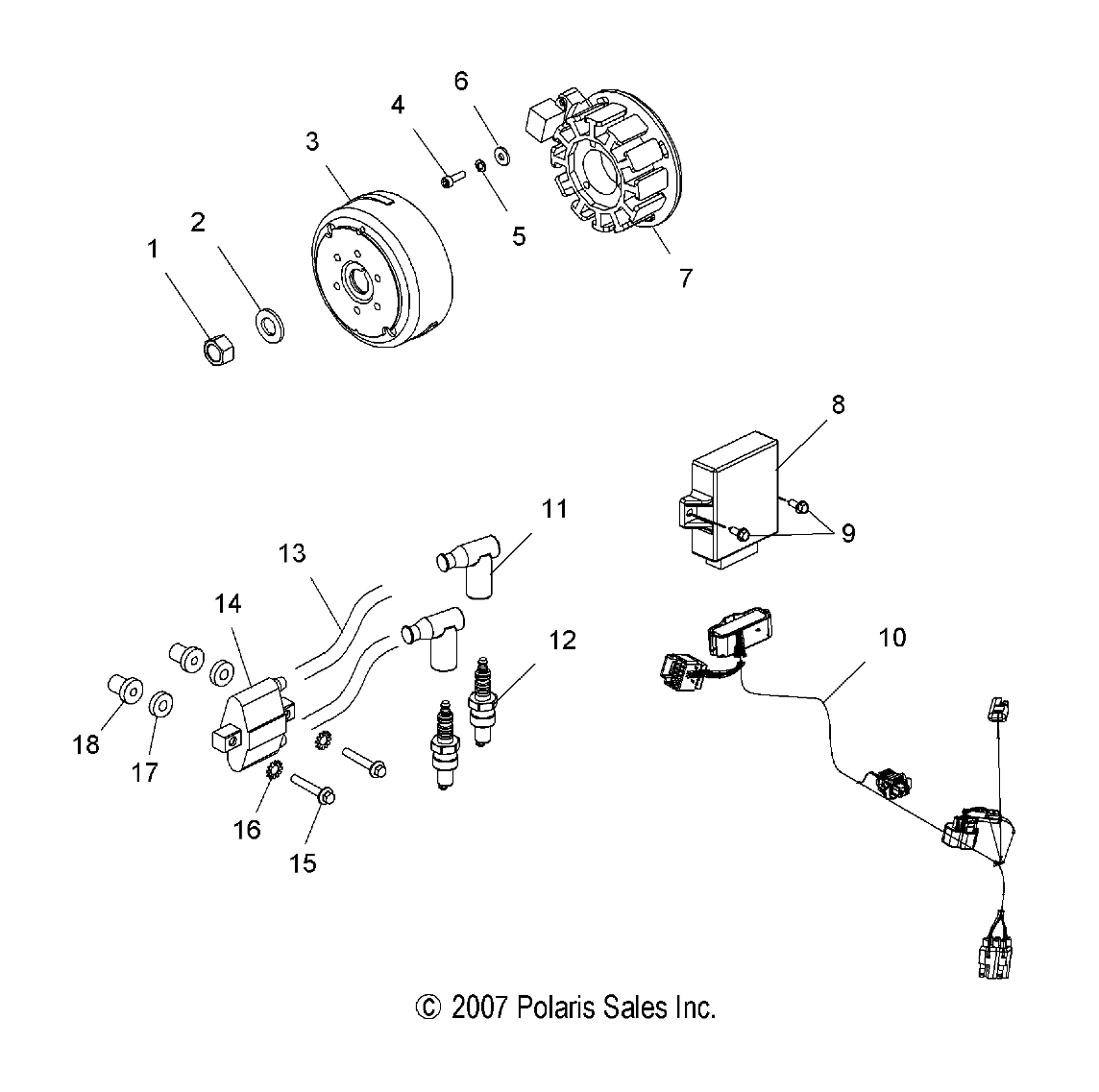 ELECTRICAL, IGNITION SYSTEM - S09MX6FE (49SNOWMAGNETO08600RR)