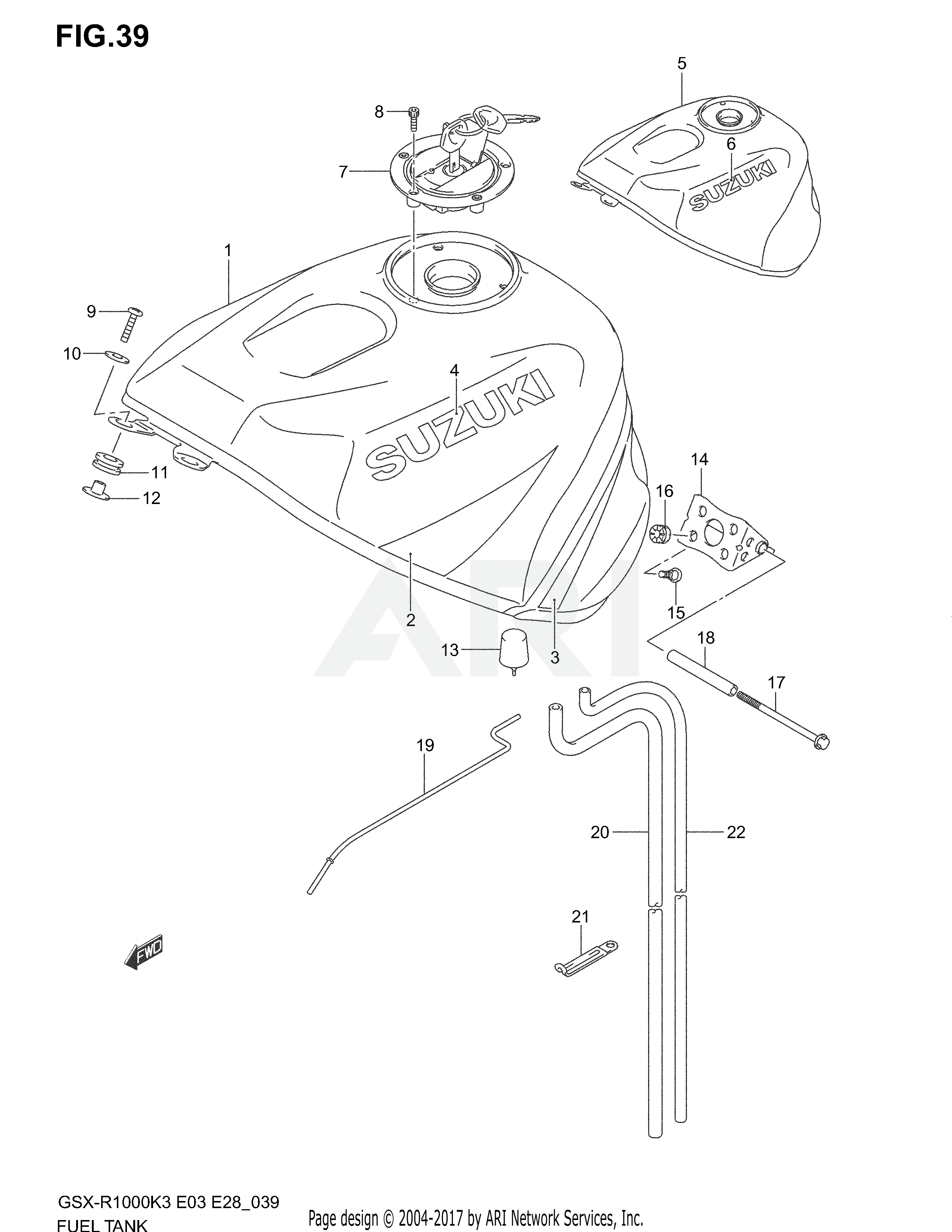 FUEL TANK (MODEL K3)