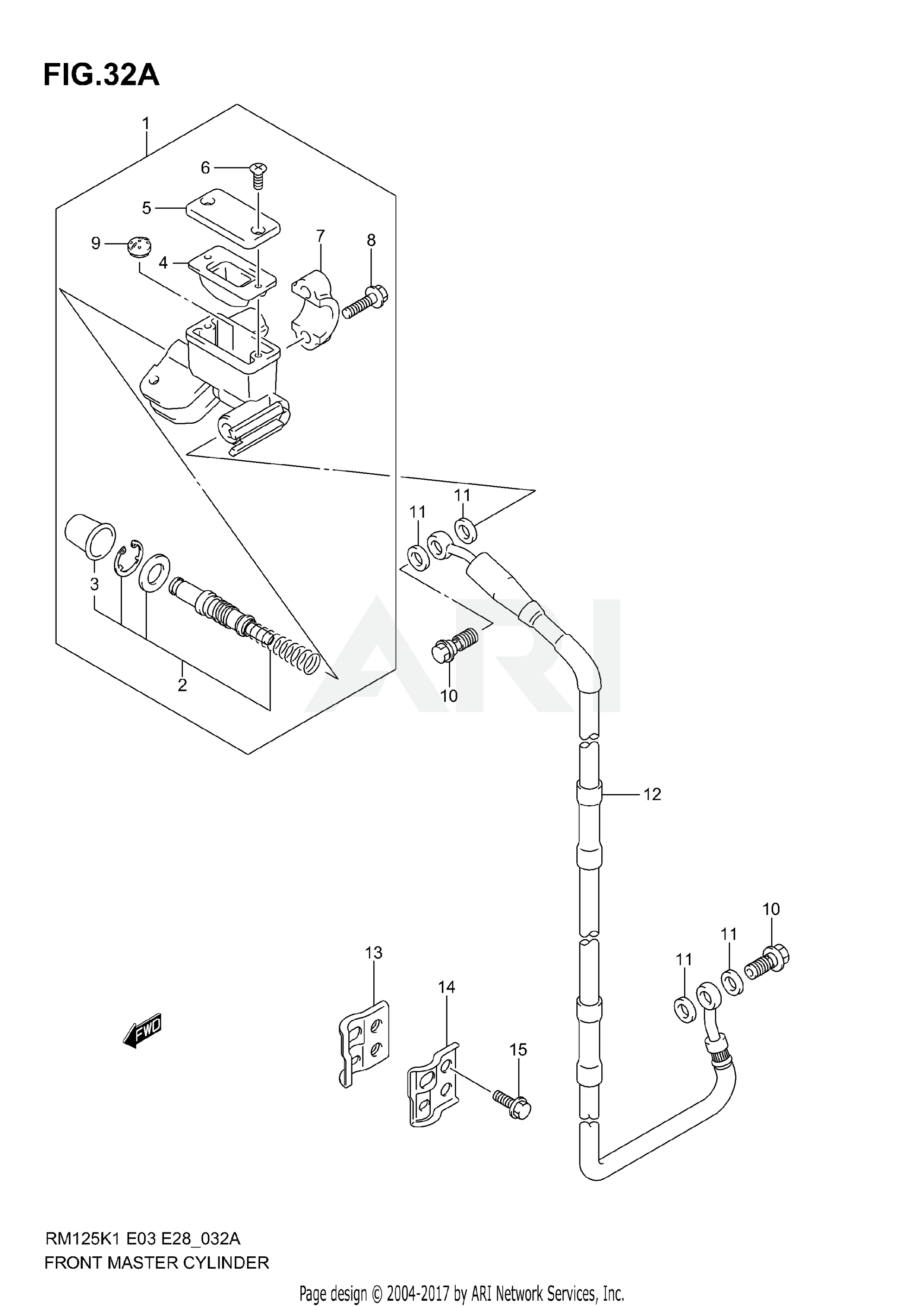 FRONT MASTER CYLINDER (MODEL K4)