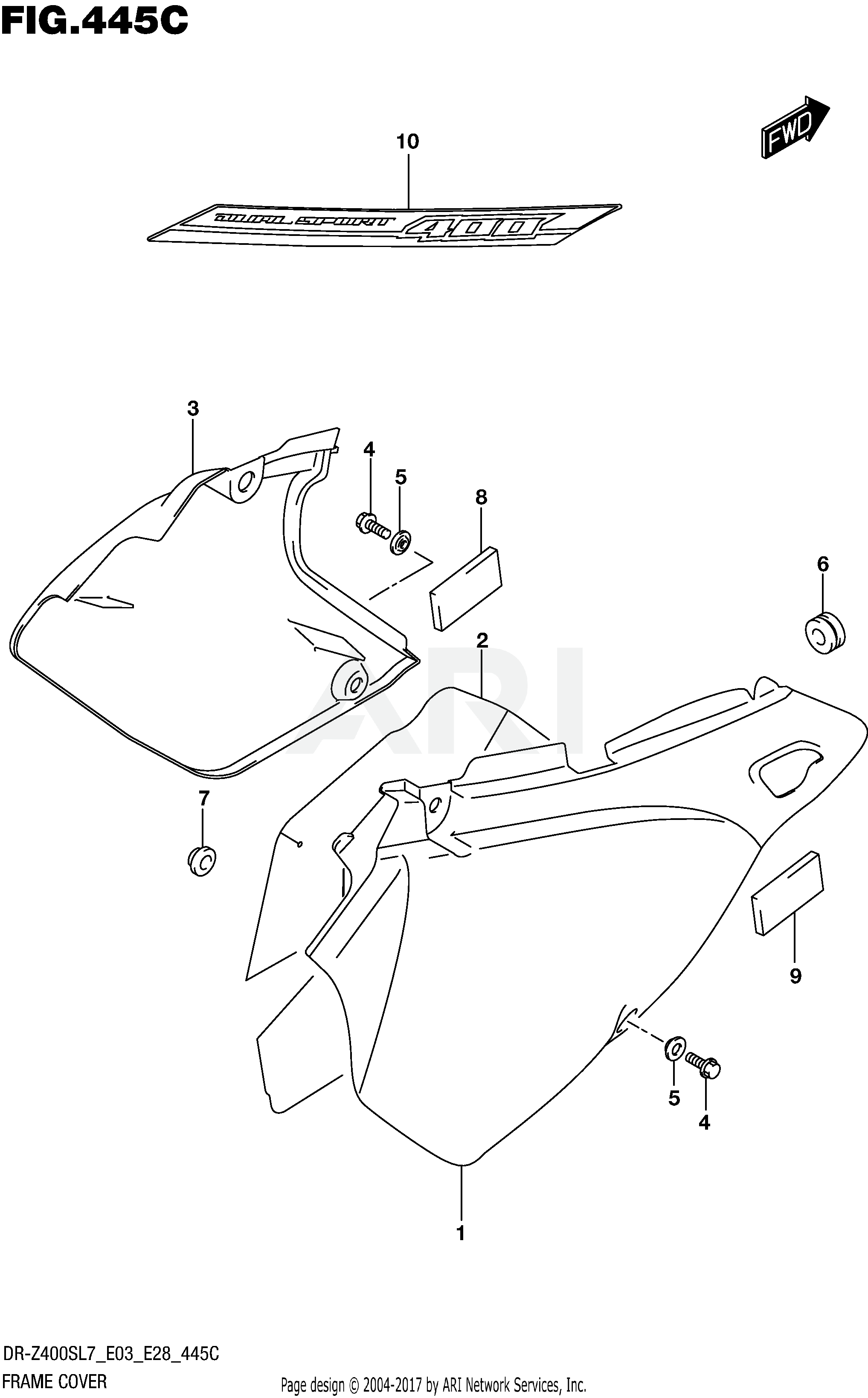 FRAME COVER (DR-Z400SL7 E33)