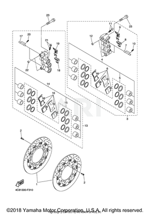 FRONT BRAKE CALIPER