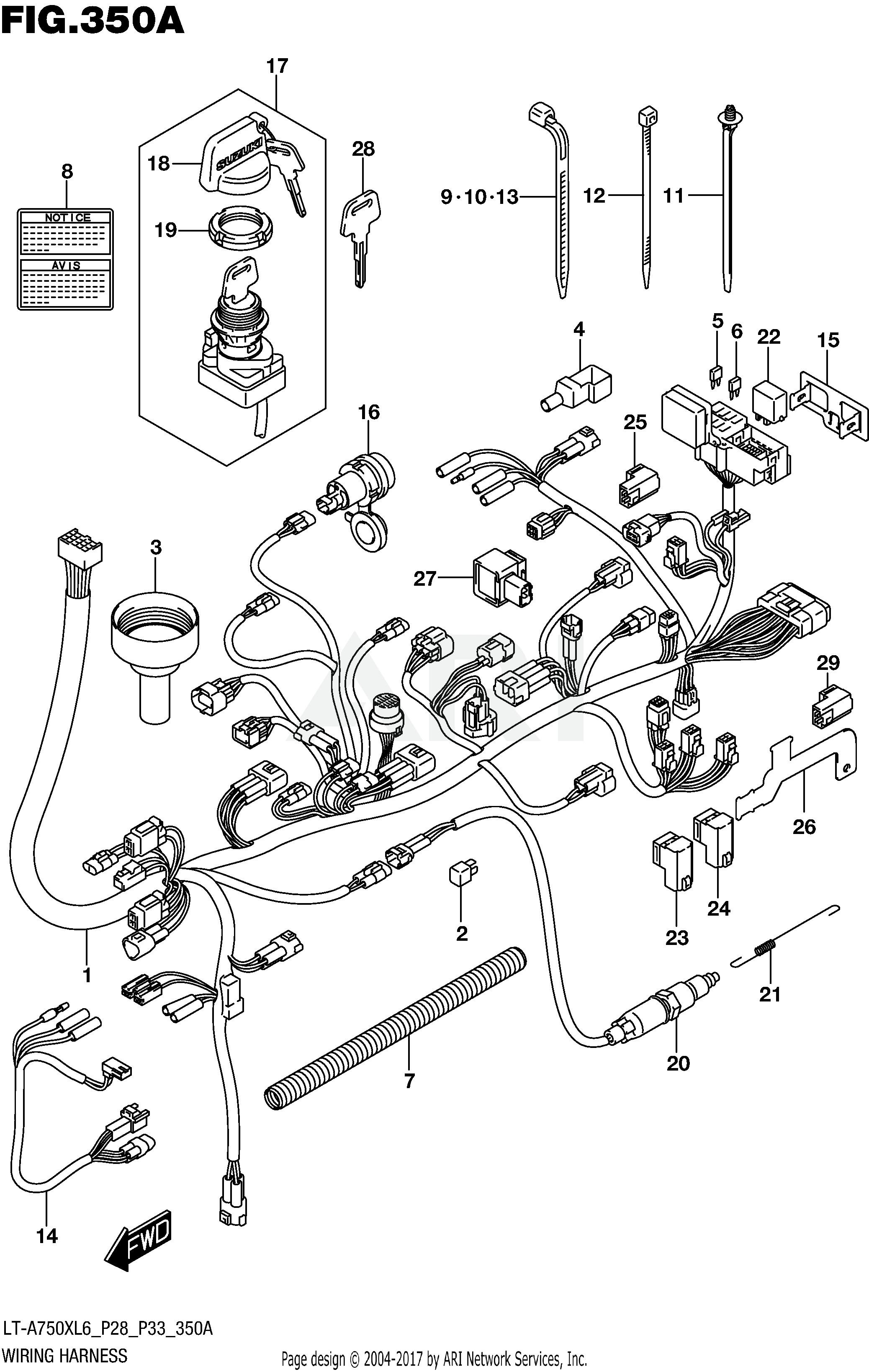 WIRING HARNESS (LT-A750XL6 P28)