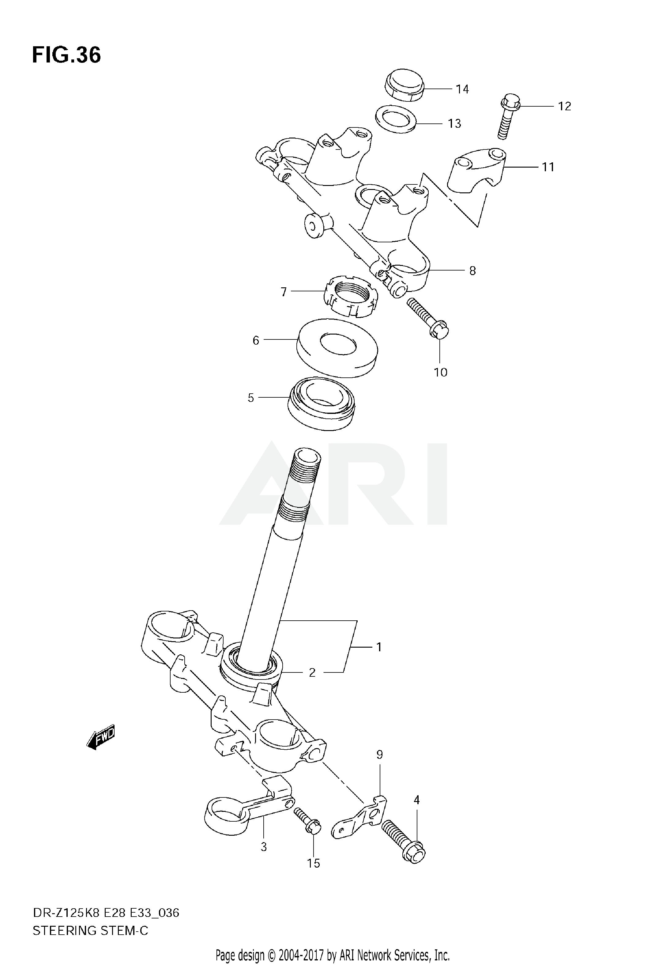 STEERING STEM (E28)